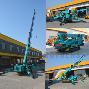 חדש 5t טלסקופי בום חשמלי הידראולי העכביש נייד 5t להרים 65 מ 'גובה גובה הרמה אלחוטית שלט רחוק - Product Image 5