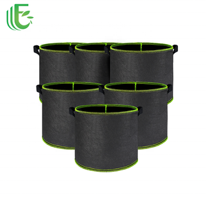 Heavy-Duty 12-gallon màu đen không dệt vải vườn tăng trưởng Túi xử lý kép thân thiện với môi thoáng khí tái sử dụng - Product Image 2