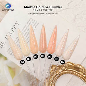 Fabricant de gel OEM Marbre et Or Vernis à <span class=keywords><strong>ongles</strong></span> en gel brun pailleté Constructeur de couleur foncée Gel dur d'extension UV liquide trempé personnalisé - Product Image 4