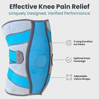 Paquete de 3 Compresas de Gel Reutilizables para Dolor de Rodilla, Compresa de Hielo Ajustable para Rodillas, Reemplazo Postoperatorio, Dolor de Artritis, Precio de Fábrica