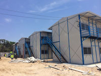 Immobilier préfabriqué bon marché K Type Construction rapide Maison préfabriquée anti-ouragan K Type Maison pour dortoir