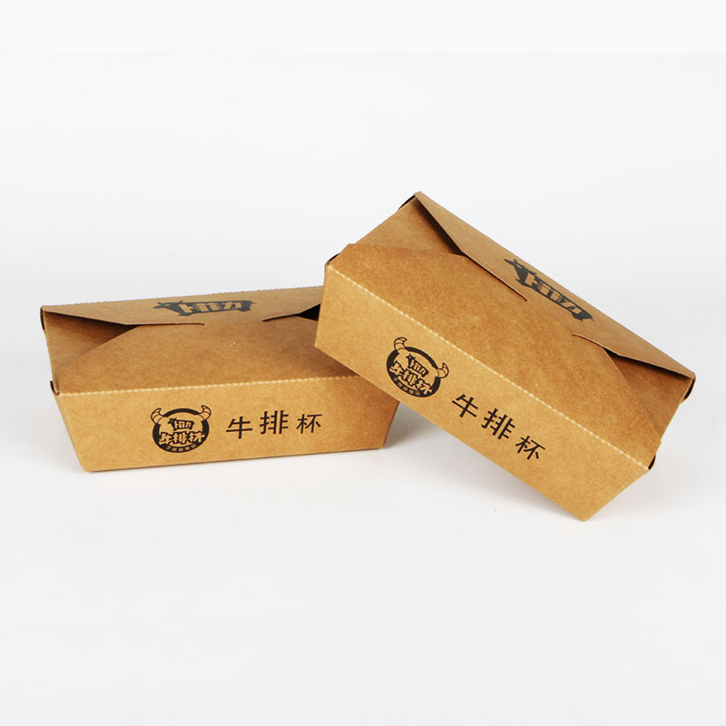 Factory Direct Shipping Disposable Meal Lunch Take Out Fast Food Packaging Paper Boxes