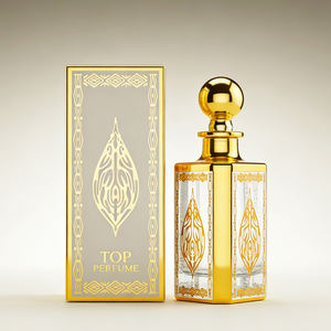 Huileur à <span class=keywords><strong>parfum</strong></span> en verre de haute qualité, 150 ml, manuel, plaqué or <span class=keywords><strong>ultraviolet</strong></span>, recyclable, forme carrée, avec une belle décoration - Product Image 4