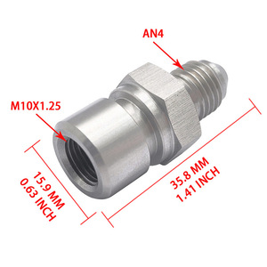 Connecteur de frein en acier inoxydable AN4 vers filetage interne 3/8-24 M10, pièce de rechange automobile - Product Image 3