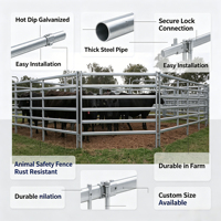 Clôture de ranch économique YC pour bétail, panneaux de clôture en acier galvanisé durables, anti-corrosion, panneaux de clôture soudés pour bétail