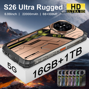 <span class=keywords><strong>Téléphone</strong></span> Android robuste 5G étanche à grande batterie 22000mAh, vente chaude, S26 Ultra avec appareil photo 68MP, charge rapide 120W - Product Image 1