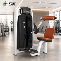 Máquina de extensión de espalda con pin de carga SK, equipo comercial de gimnasio para entrenamiento de fuerza muscular sentado