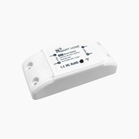 Sakelar WiFi Mini Pintar Tuya, Kontrol Suara & Aplikasi, Pengatur Waktu, Tersembunyi, Tahan Air IP20, 10A AC 100-240V 50-60Hz, Bahan ABS+PC