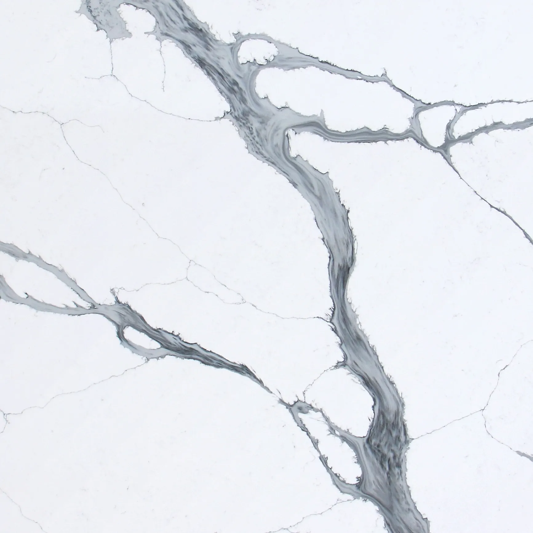 Quartz Stone Calacatta White Grey Veins Natural Marble Look Artificial Stone Slabs Wholesale Kitchen Countertops Tiles