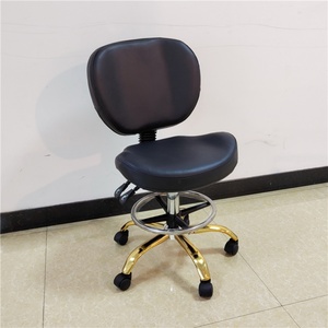 Kisen Modern Spa Pedicure Saddle Master Technician Chair Stool with <b>Footrest</b> for Nail and Hair Shop - Product Image 1