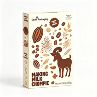 Boîte d'emballage en papier personnalisée pour café et céréales, pour céréales de petit-déjeuner pour adultes et enfants, flocons d'avoine raffinés en boîte