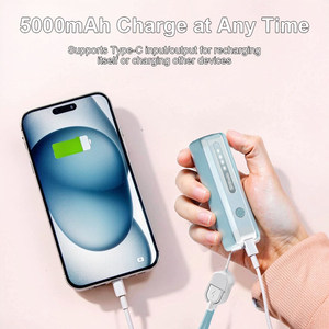 Hyto พวงกุญแจน่ารักชาร์จมือ<span class=keywords><strong>ถือ</strong></span>แบบพกพา300mAh 5000mAh ธนาคารพลังงานขนาดเล็กโลโก้ที่กำหนดเองสำหรับการโฆษณาของขวัญส่งเสริมการขาย - Product Image 5