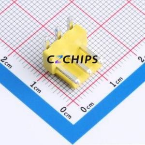 A396E1W1-2H3P12 Wire-to-Board Pin Header Bent Lead Through Hole,P=3.96mm Connector 1x3P 3.96mm Right Angle Insert VH - Product Image 1