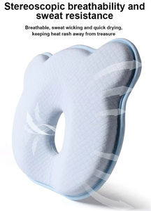 Almohada Transpirable para Bebés de 0 a 1 Año, Almohada de Algodón con Memoria Anti-Pliegues para Recién Nacidos, Agradable al Tacto - Product Image 4