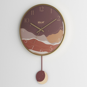 Logo personalizzato creativo silenzioso contemporaneo <span class=keywords><strong>pendolo</strong></span> orologi da parete silenzioso moderno Wall Art Decor 12 e 14 pollici - Product Image 6