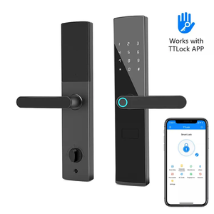 Giá tốt nhất 6068 Lỗ mộng ttlock tuya app điều khiển từ xa mật khẩu vân tay thẻ RFID thông minh Cửa Khóa cerradras inteligentes - Product Image 2