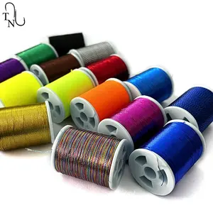 TN01 0.28mm 0.22mm100 Yards Fishing Rod Guide Wrapping Thread Repair Component DIY NCP metallic fluo Rod Building Thread