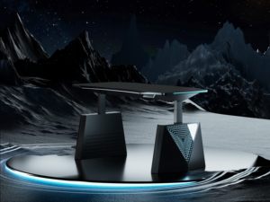 Ergonomic chơi game hiện đại bàn với RGB chiếu sáng quản lý cáp có thể điều chỉnh thường vụ bàn khung sắt cho game thủ văn phòng sử dụng - Product Image 3