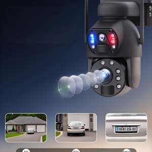 Caméra de sécurité solaire UBOX 6MP avec zoom optique 20X, 4G/WiFi, IP66, audio bidirectionnel, vision nocturne, PTZ, grand angle, cloud - Product Image 4