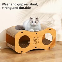 Centre d'activités pour chat de luxe, grand et classique, tout-en-un, avec griffoir double couche, design vertical et jouets suspendus intégrés