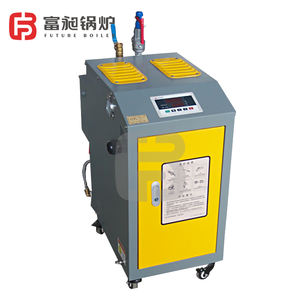 مولد بخار كهربائي صناعي عمودي أوتوماتيكي صغير بضغط منخفض بقوة 12 كيلو واط، معدات أنابيب مائية لصناعة المشروبات والزجاجات - Product Image 2