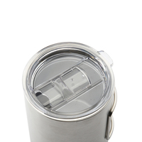 Ensemble de tasses isothermes réutilisables en acier inoxydable à double paroi CT-8068 de 500 ml avec poignée pour le camping et l'escalade en extérieur, utilisables à chaud ou à froid