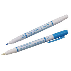 <span class=keywords><strong>Stylo</strong></span> marqueur effaçable à l'eau pour tissu 1 pièce, <span class=keywords><strong>stylo</strong></span> à double tête à base d'eau de haute qualité - Product Image 1