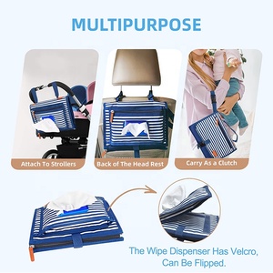 <span class=keywords><strong>Cambiador</strong></span> de Bebé Multifuncional con Bolsillo para Toallitas y Cojín para la Cabeza, Bolsa de Almacenamiento Multiusos para Mujer - Product Image 5