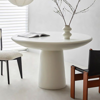 Chaise de salle à manger moderne rétro avec pieds d'éléphant Table basse en forme de champignon en fibre de verre pour la maison Meubles de salon