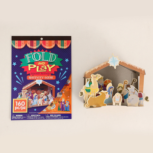 En gros, Kit d'activités DIY pour enfants : <span class=keywords><strong>Livre</strong></span> d'activités avec autocollants pliables et image principale du Scène <span class=keywords><strong>de</strong></span> la Nativité <span class=keywords><strong>de</strong></span> Jésus, et ensemble <span class=keywords><strong>de</strong></span> créations en papier 3D - Product Image 1