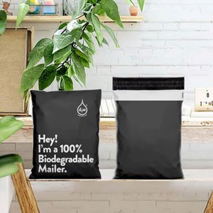 Bolsa de Correo Ecológica Personalizada de Almidón de Maíz, Biodegradable/Impermeable/Resistente a Desgarros/PBAT, Bolsa de Envío Desechable para Envíos/Entregas - Product Image 1