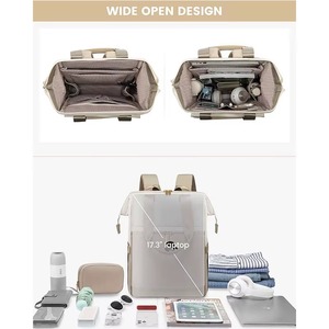 15.6 İnç Bayan Ulusal Tarzı Yumuşak Sırtlı İş Seyahat Okul Sırt Çantası, USB Girişli Su Geçirmez Laptop Çantası, Kadınlar ve Erkekler İçin - Product Image 4