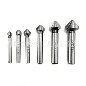 Mr Drill Three Blade <b>Chamfering</b> <b>Tool</b> Hss 6.3 8.3 10.4 12.4 16.5 20.5 For Metal Workpiece - Product Image 1