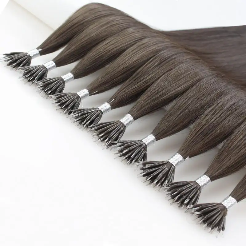 Top quality k tip human hair extensions light color highlight keratin flat tip hair extensions remy double drawn flat tip hair