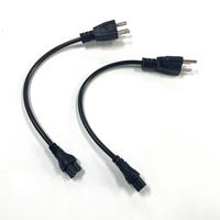Câble d'extension adaptateur de chargeur secteur pour ordinateur portable 10A 250V 18AWG, prise US Nema5-15P vers IEC C5 (prise trèfle) pour ordinateur portable