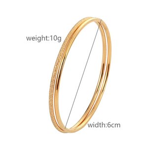 Nouvelle chaîne étanche en acier inoxydable de luxe à la mode plaqué or et bracelet à maillons couleur or modèle Ba0056 - Product Image 5