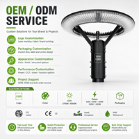 Lampe de poteau de jardin LED AC ultra-lumineuse, boîtier en aluminium résistant aux intempéries IP65, lumière du jour 5000K, angle de faisceau 120°, garantie 5 ans, ETL