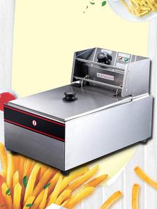 <span class=keywords><strong>Friggitrice</strong></span> Elettrica Professionale da Tavolo in Acciaio Inox 6L 2500W per Pollo e Patatine Fritte - Product Image 3
