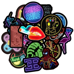 Stiker kartun berbentuk kustom dekorasi <span class=keywords><strong>Anime</strong></span> perekat vinil Pvc Label Massal Paket stiker kustom