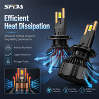 Ampoule de phare LED haute puissance V18 120W 6000K avec 4575 LED Triple tubes en cuivre H4 H7 phare de voiture pour systèmes d'éclairage automatique