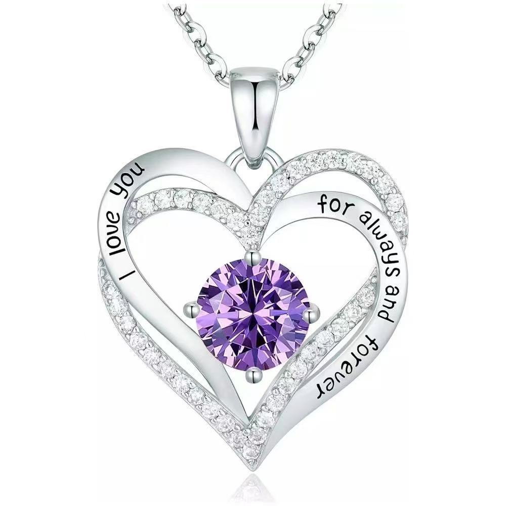 Platinum purple diamond