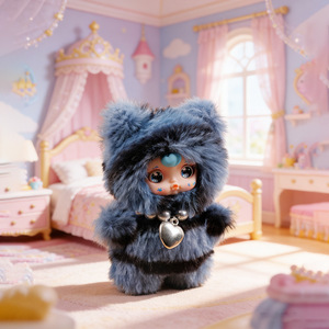 Unspeakable Meow <b>Plush</b> Keychain 6-Pack Cute Doll Toy For Youth Birthday Gift - Product Image 3