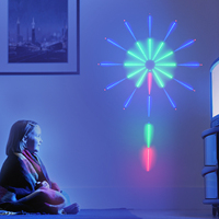 Tira de Luces LED RGB Pixel Fireworks con Control Remoto por Aplicación, Música, Colores de Ensueño, DC5V, 180 LED por Metro