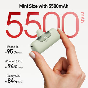 Cargador Portátil Inalámbrico Delgado de 5500 mAh, con Base de Carga Segura, Batería Duradera, con Caja - Product Image 3