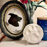 Ultimate Pawprint Keepsake Kit DIY Dog Paw Print Clay avec présentoir