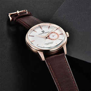 Nouvelle Montre Homme Tendance à Quartz avec Mouvement Japonais 1654, Cadran à Aiguilles 40mm, Bracelet en Cuir, Étanche - Collection 2025 - Offre Spéciale - Product Image 4