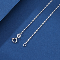 Accessoires de mode à bas prix, Italie, collier en argent sterling 925, bande de câble, croix O, vente en gros