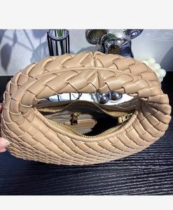 Bolsos de Hombro Tejidos de Cuero Genuino para Mujer, Bolsos de Media Luna Casuales Hechos a Mano, de Guangzhou <span class=keywords><strong>Veneta</strong></span> - Product Image 6