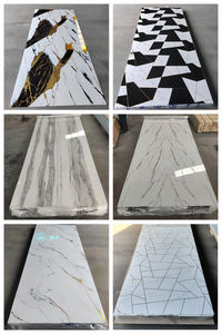 Panneau de revêtement mural en <span class=keywords><strong>PVC</strong></span> marbré 2,5 mm 2,8 mm 3 mm ignifuge, imperméable, léger, facile à nettoyer, panneau de revêtement mural intérieur - Product Image 6