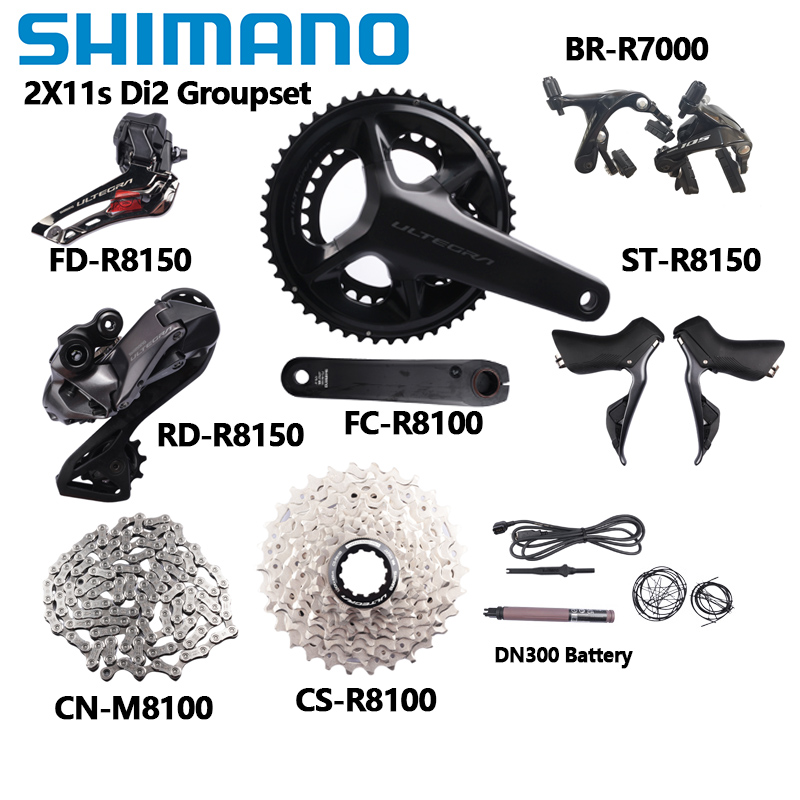 Shimano ULTEGRA Di2 2x12s R8150 Set for Road Bikes